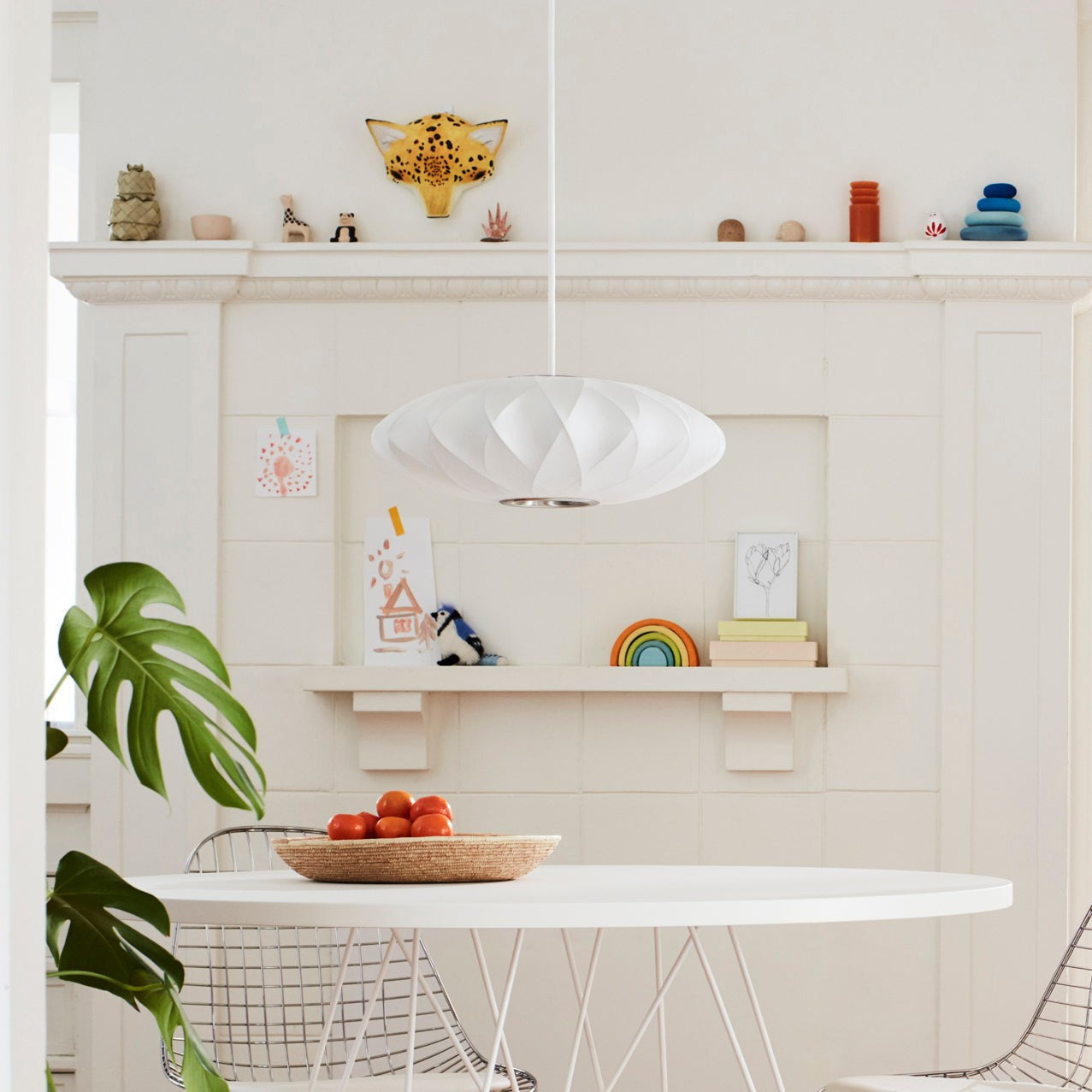 Silk Bubble Pendant Light