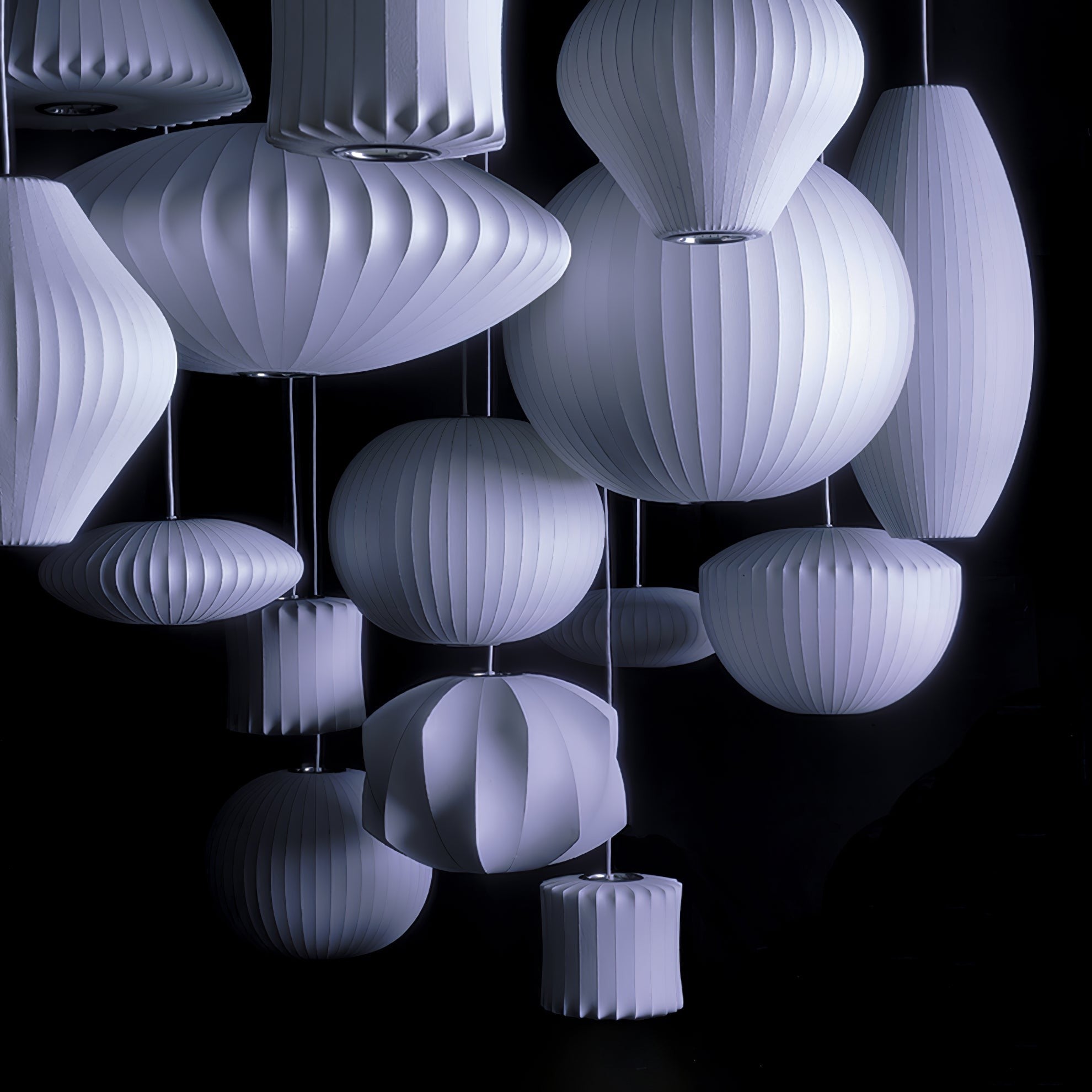Silk Bubble Pendant Light