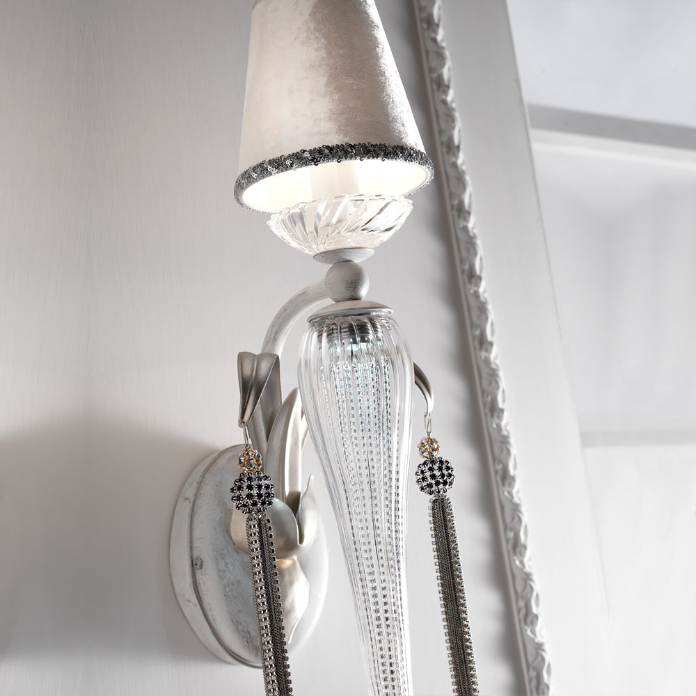 Silver Leaf Lamp