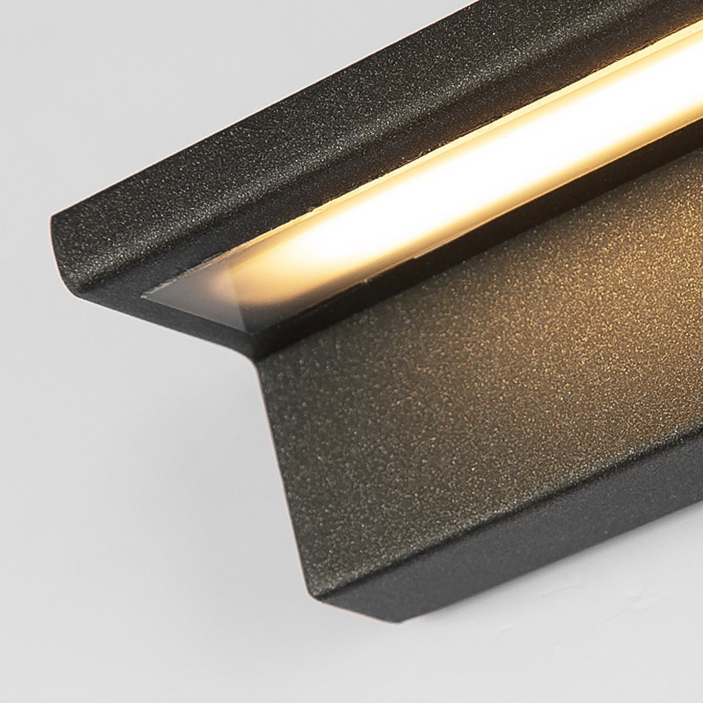 Contemporary Stainless Steel Linear LED Strip Exterior Wall Light, detail angle 11, Tianguang Select