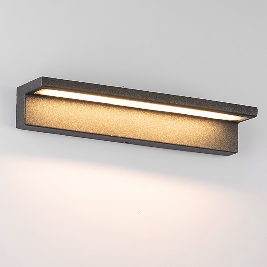 Contemporary Stainless Steel Linear LED Strip Exterior Wall Light, detail angle 7, Tianguang Select