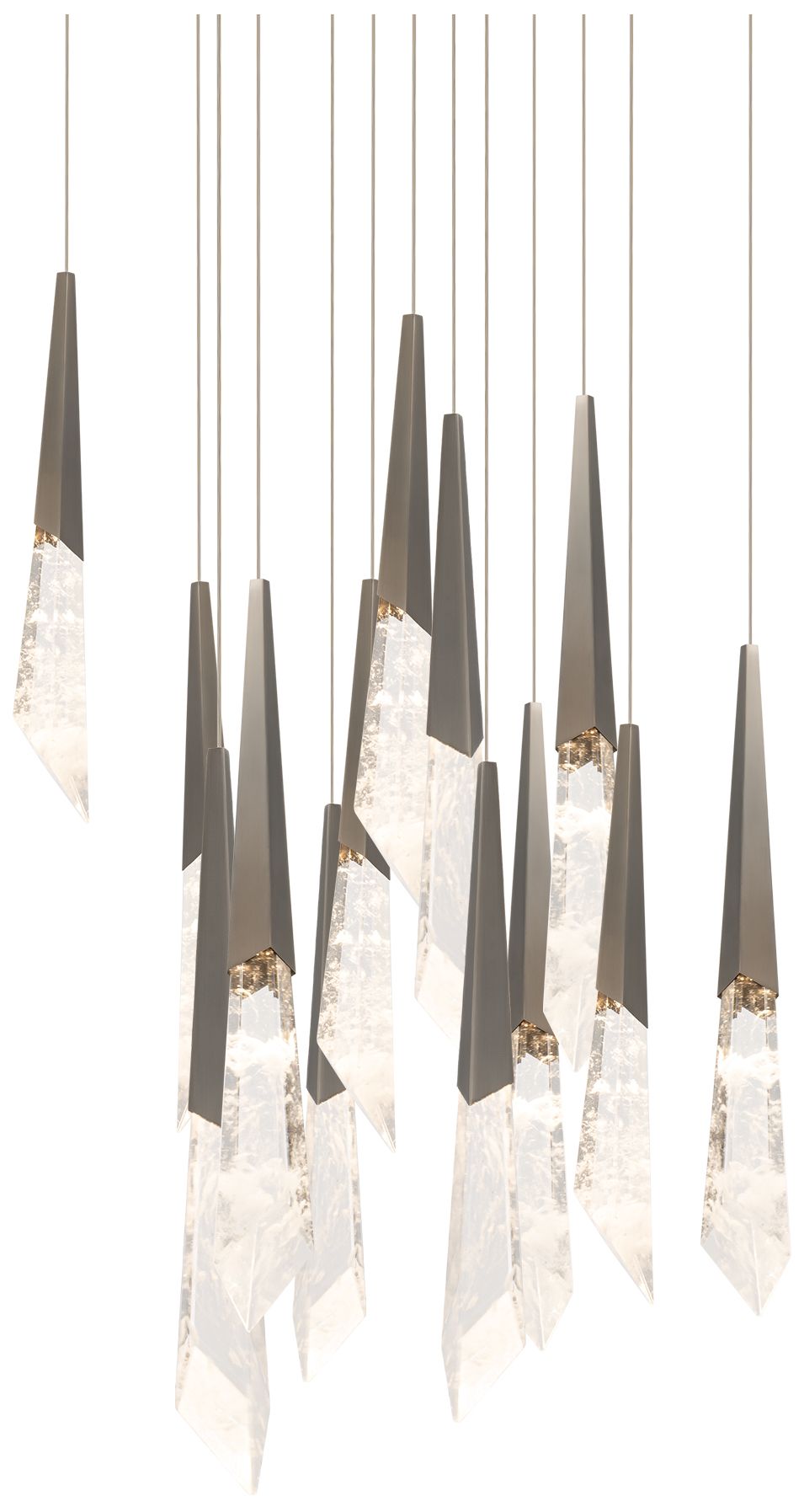 Solitude 22"H X 13-Light Crystal Chandelier