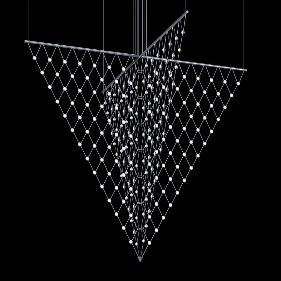 Constellation Galaxy Matrix 4-Light 78" Pendant Light