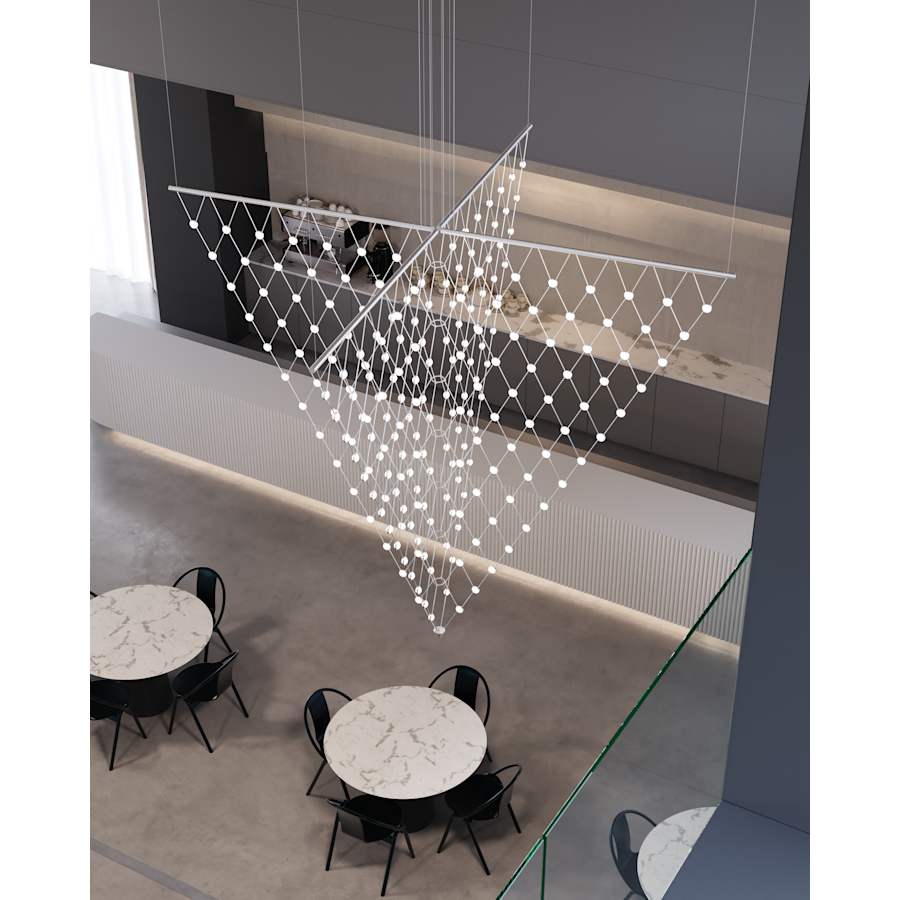 Constellation Galaxy Matrix 4-Light 78" Pendant Light