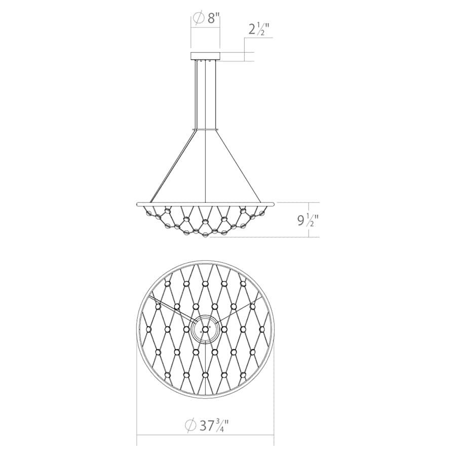 Constellation Galaxy Matrix 38" Wide LED Suspension