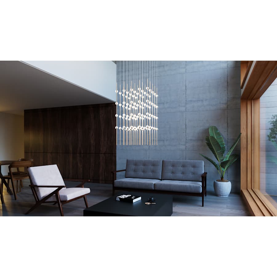 Constellation Cosmic Cube 100-Light 21" Pendant Light