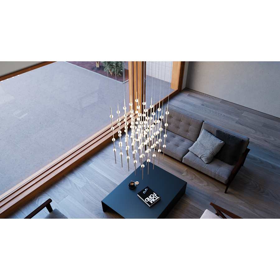 Constellation Cosmic Cube 100-Light 21" Pendant Light