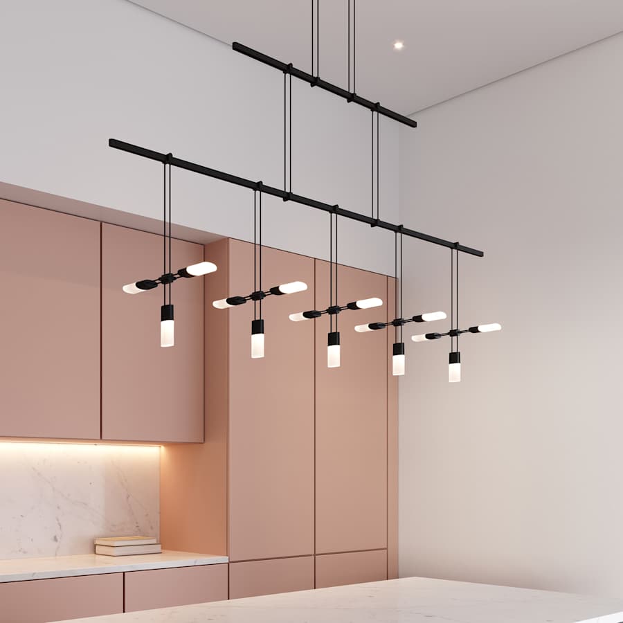 Suspenders LED 2-Tier Linear Pendant