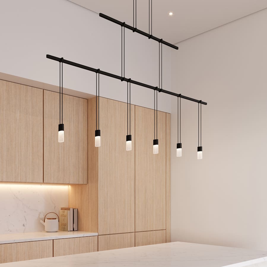 Suspenders LED 2-Tier Linear Pendant