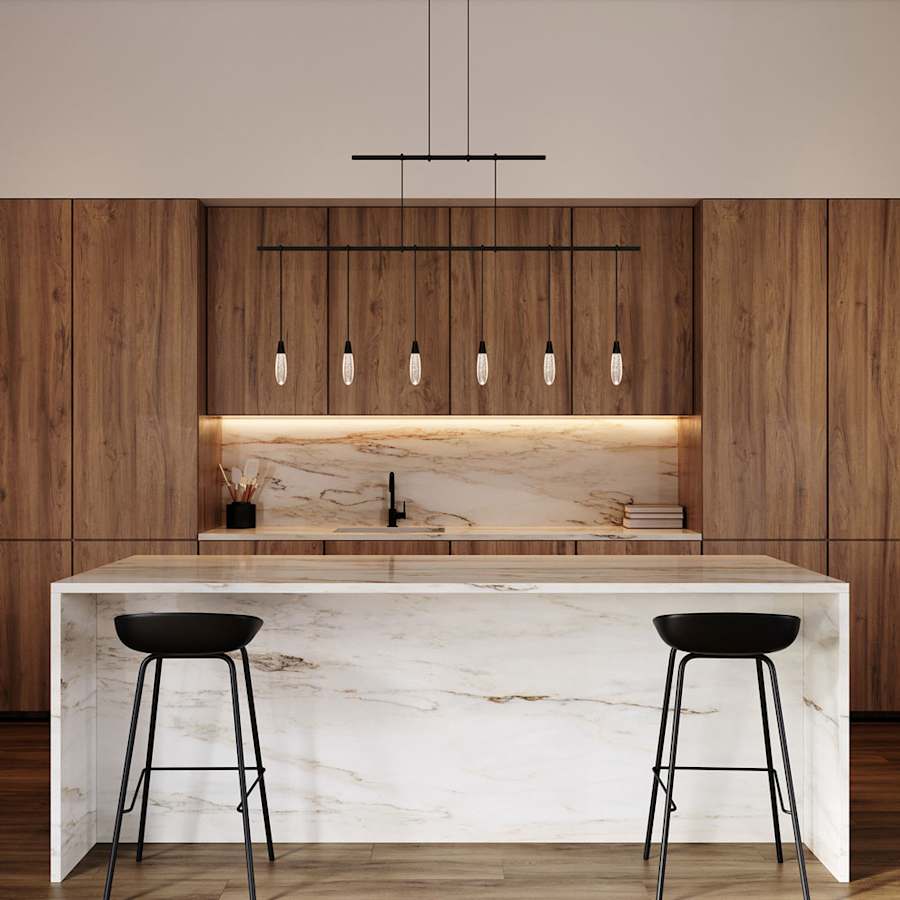 Suspenders LED 2-Tier Linear Pendant