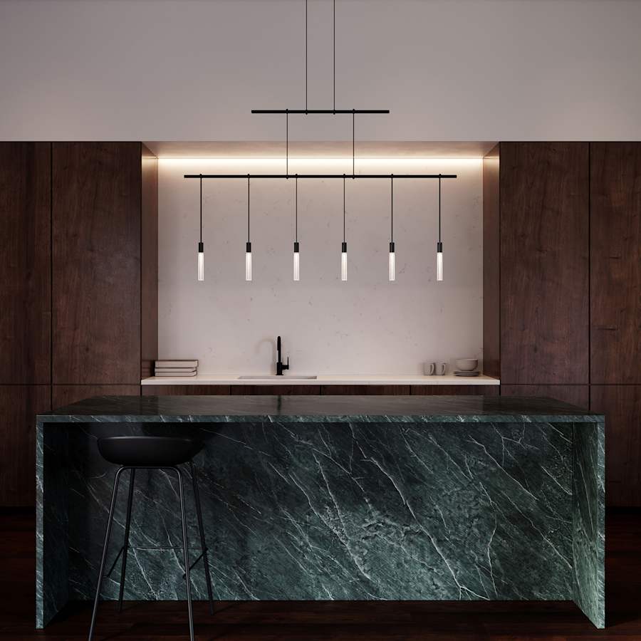 Suspenders LED 2-Tier Linear Pendant