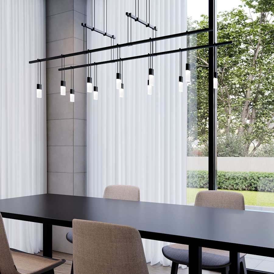 Suspenders LED 2-Tier Tandem Linear Pendant