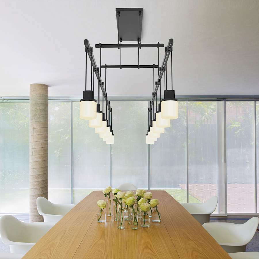 Suspenders LED 2-Tier Tandem Linear Pendant