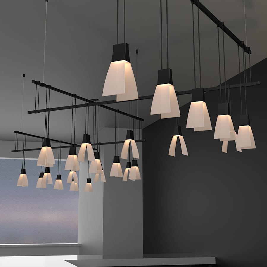 Suspenders LED 5-Bar Zig Zag Multi-Light Pendant