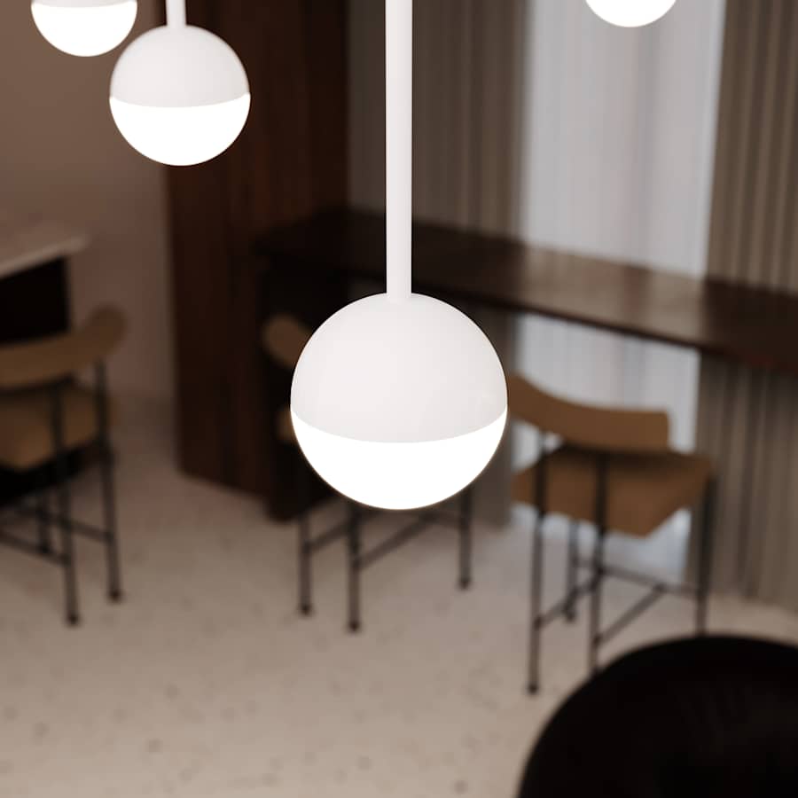 Suspenders 97" Wide Multi-Light Pendant