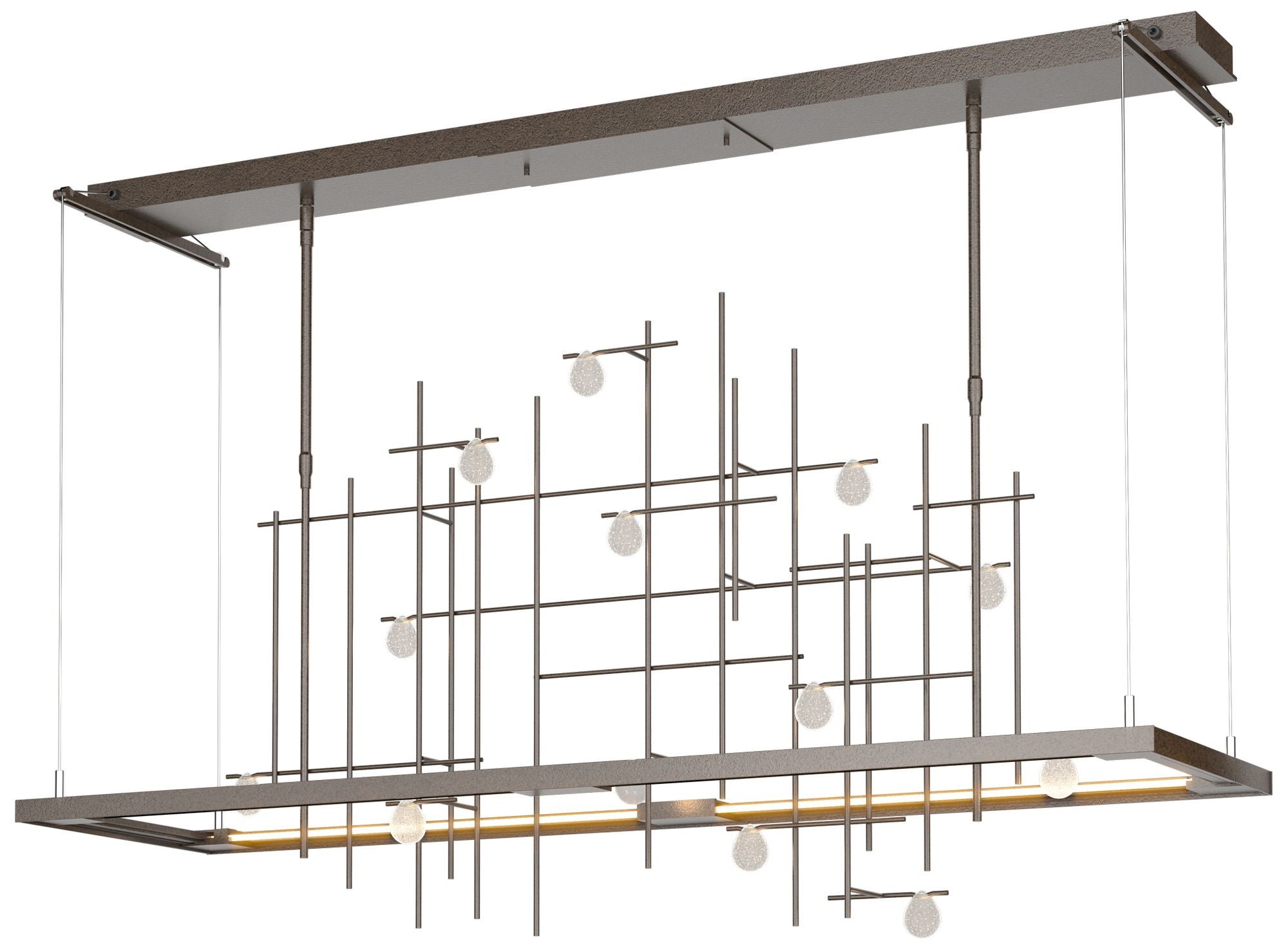 Spring 53.4"W Oil Rubbed Bronze Standard LED Pendant W