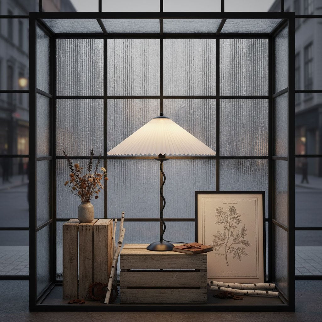 Squiggle Pleated Table Lamp