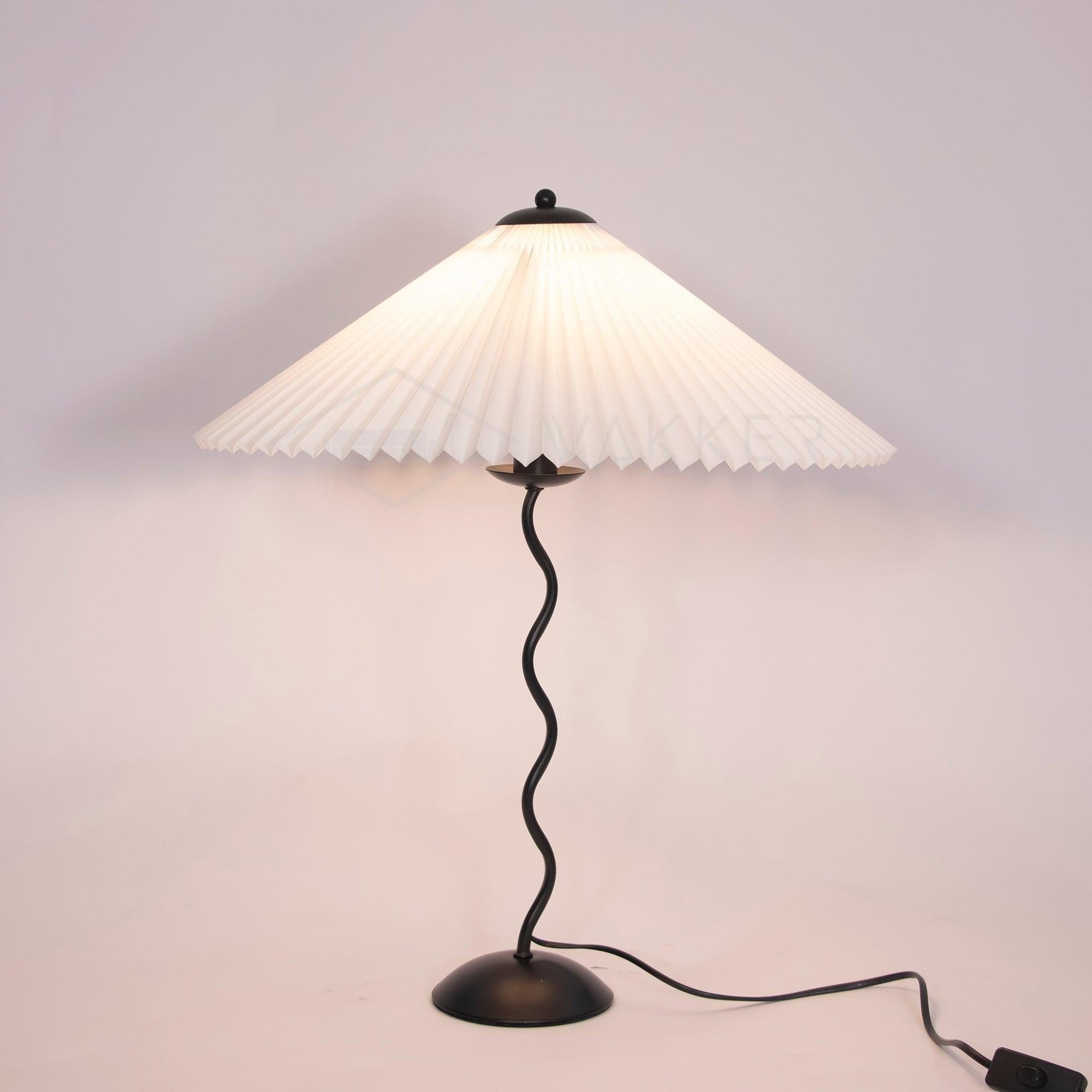 Squiggle Pleated Table Lamp