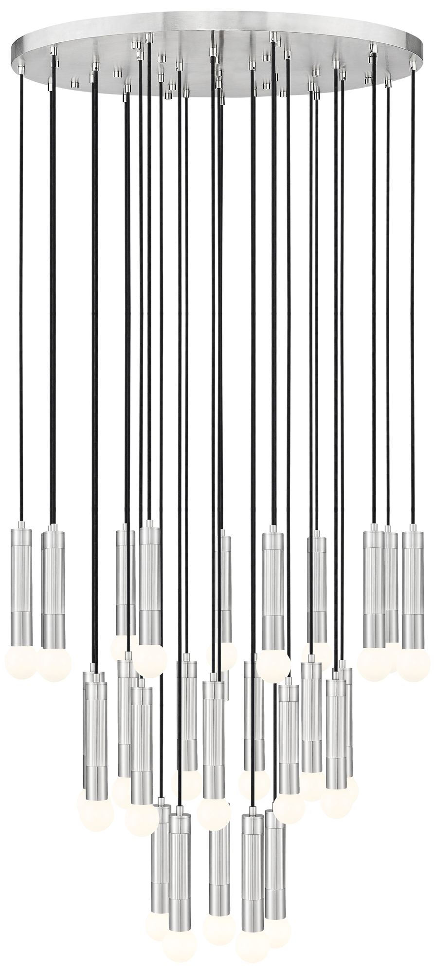 Stari Brushed Nickel 27-Light Chandelier