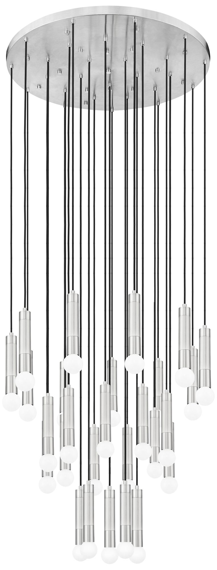 Stari Brushed Nickel 27-Light Chandelier