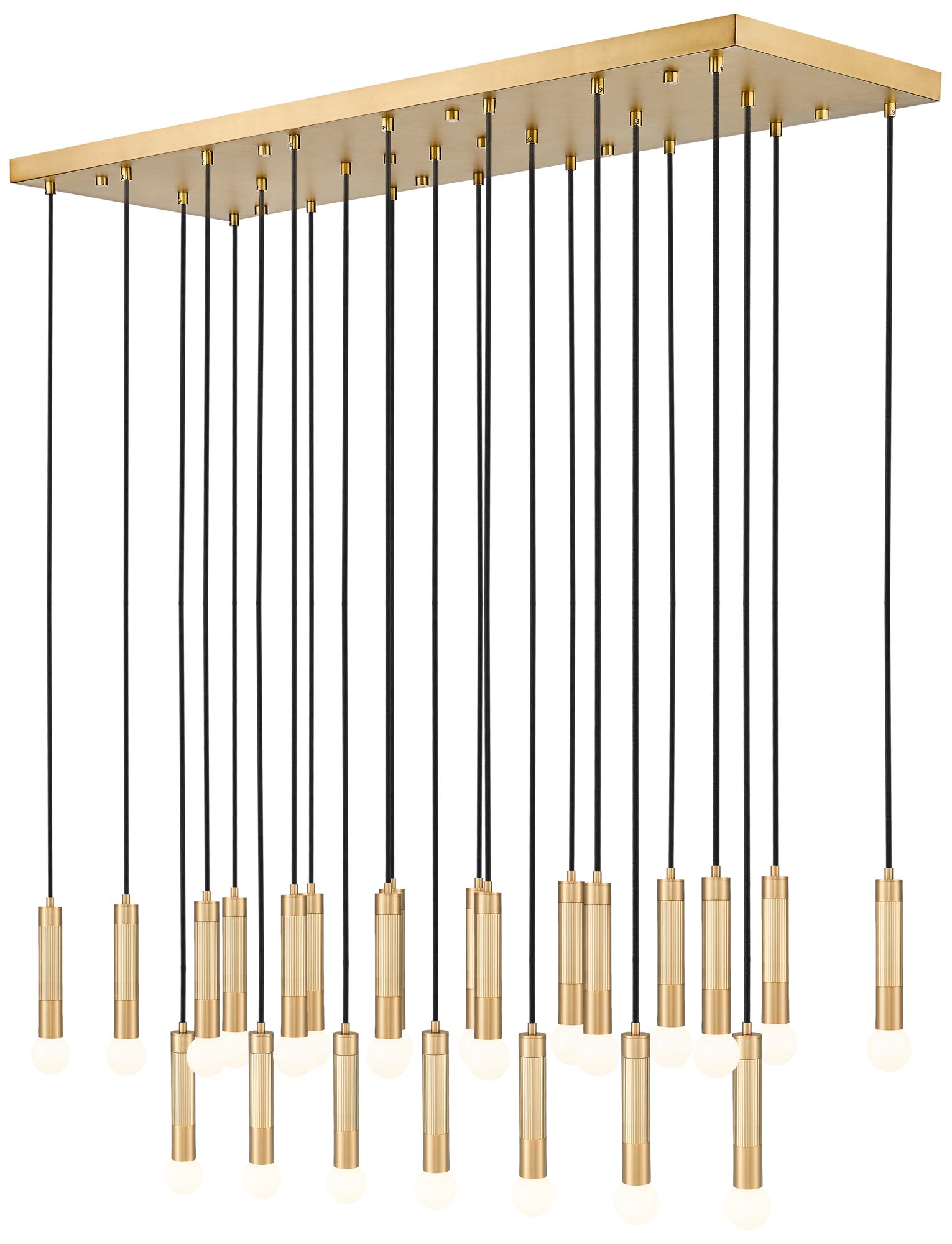 Stari Modern Gold 23-Light Linear Chandelier