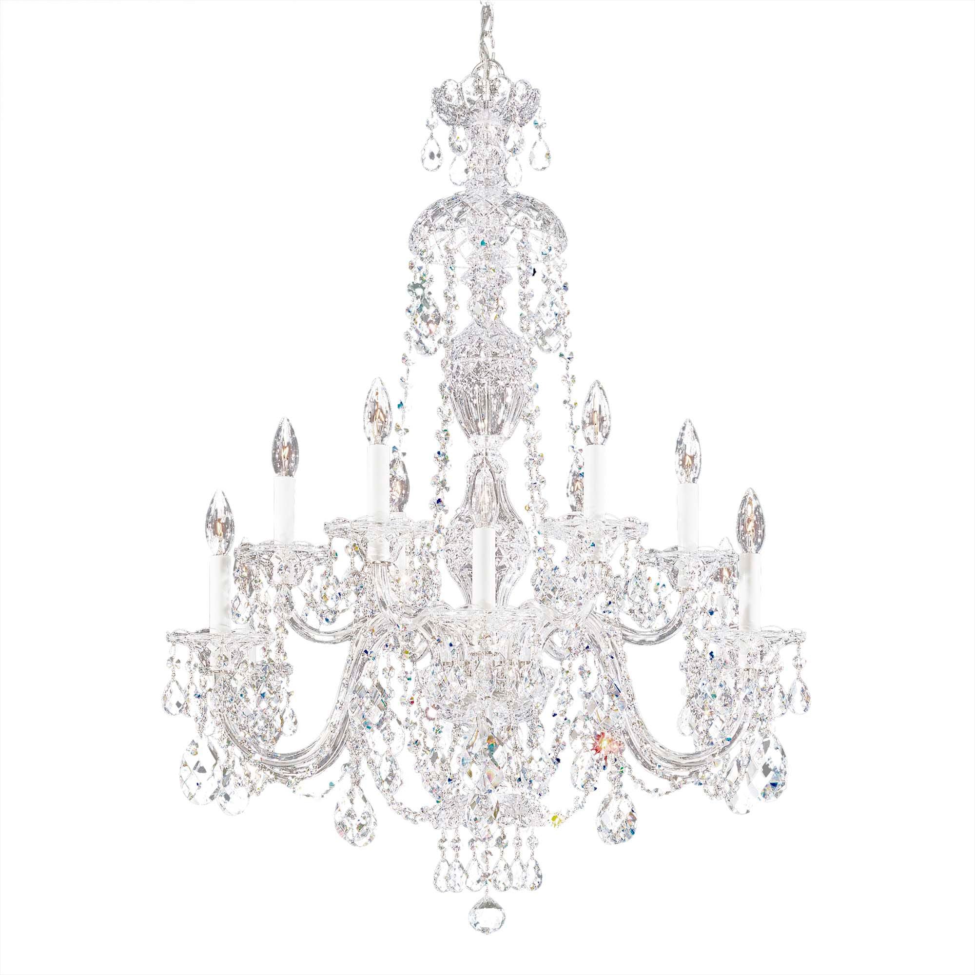 Sterling 38"H X 12-Light Crystal Chandelier
