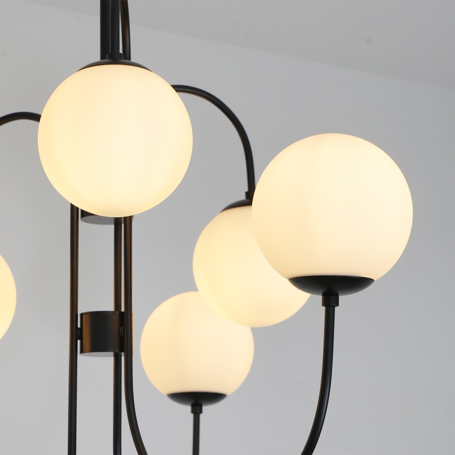 Swan Curve Glass Chandelier