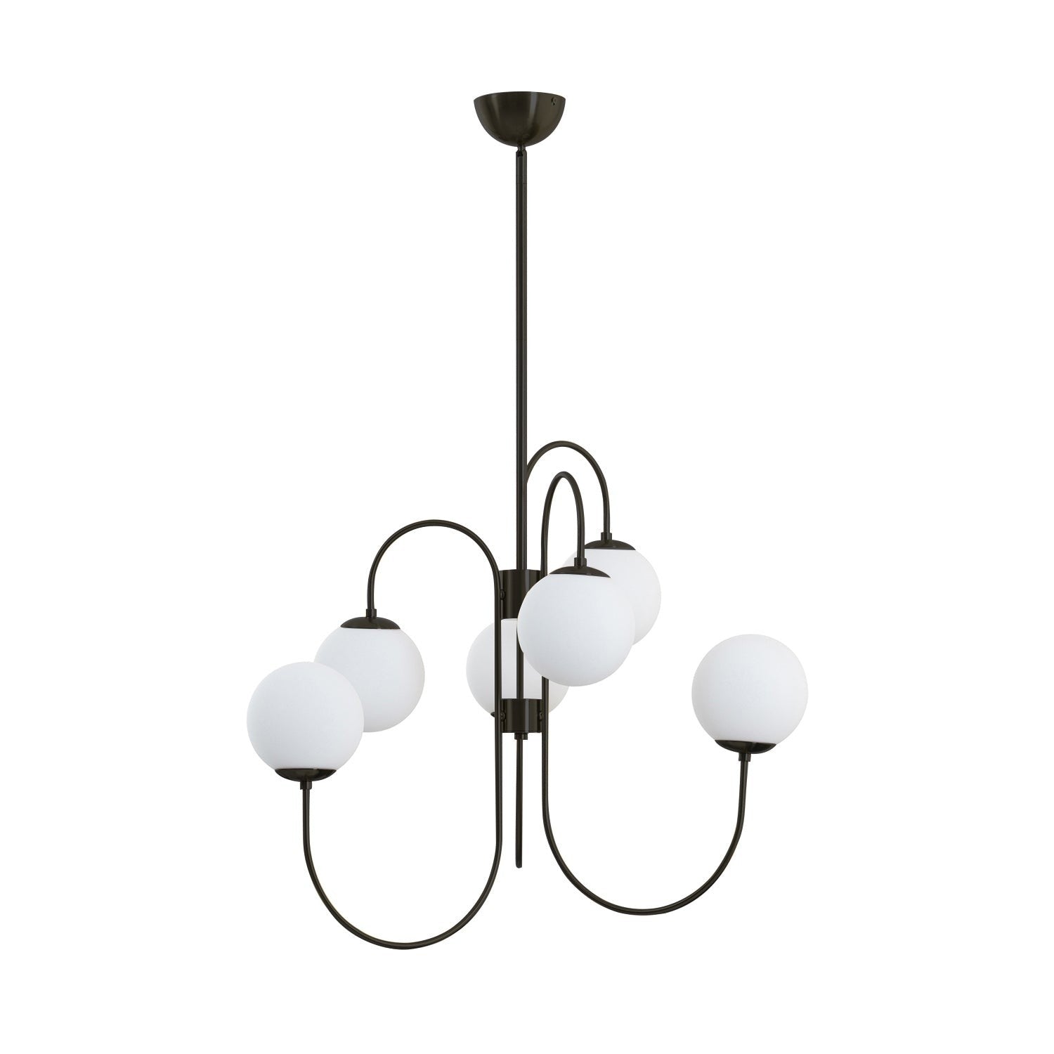Swan Curve Glass Chandelier