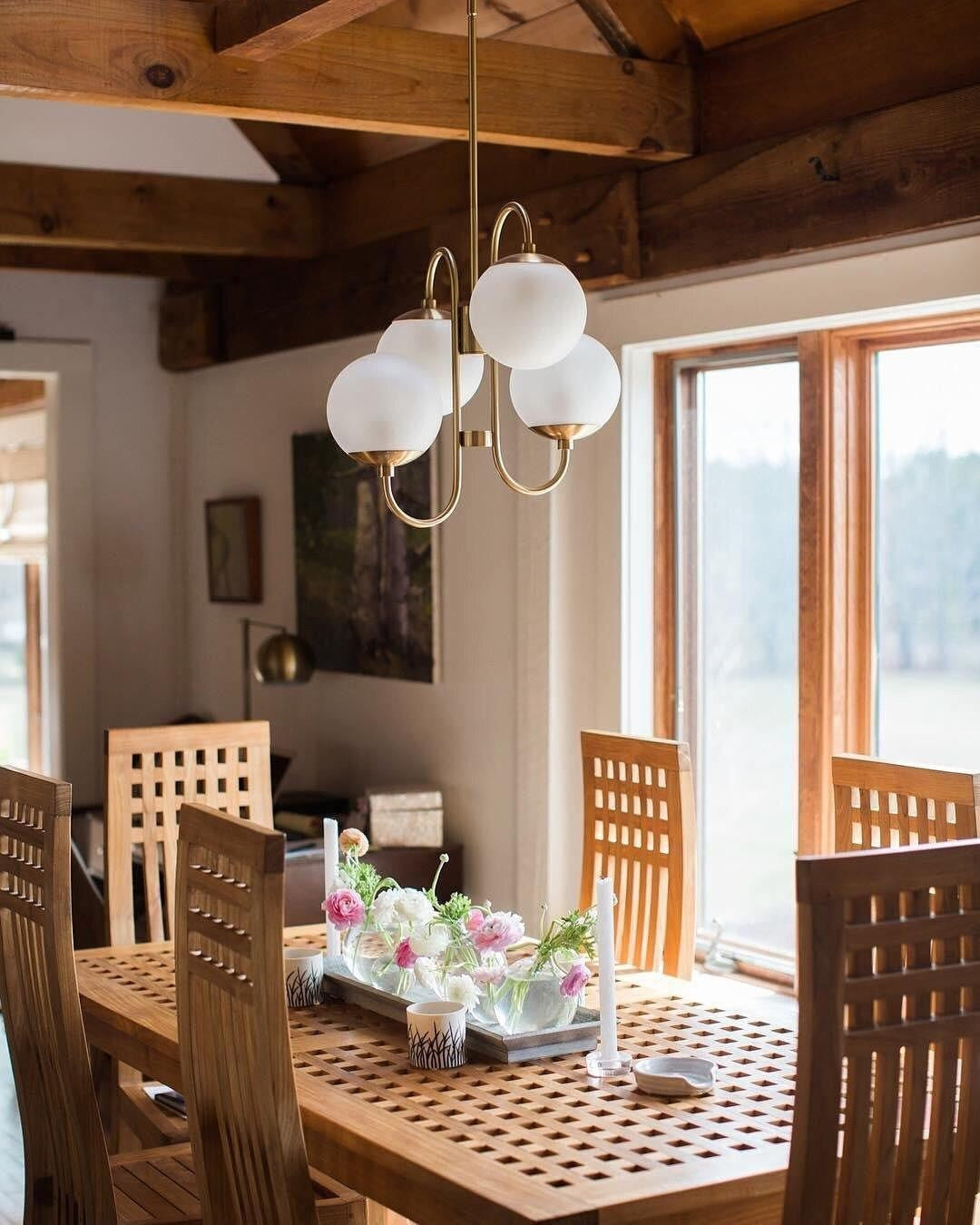 Swan Curve Glass Chandelier