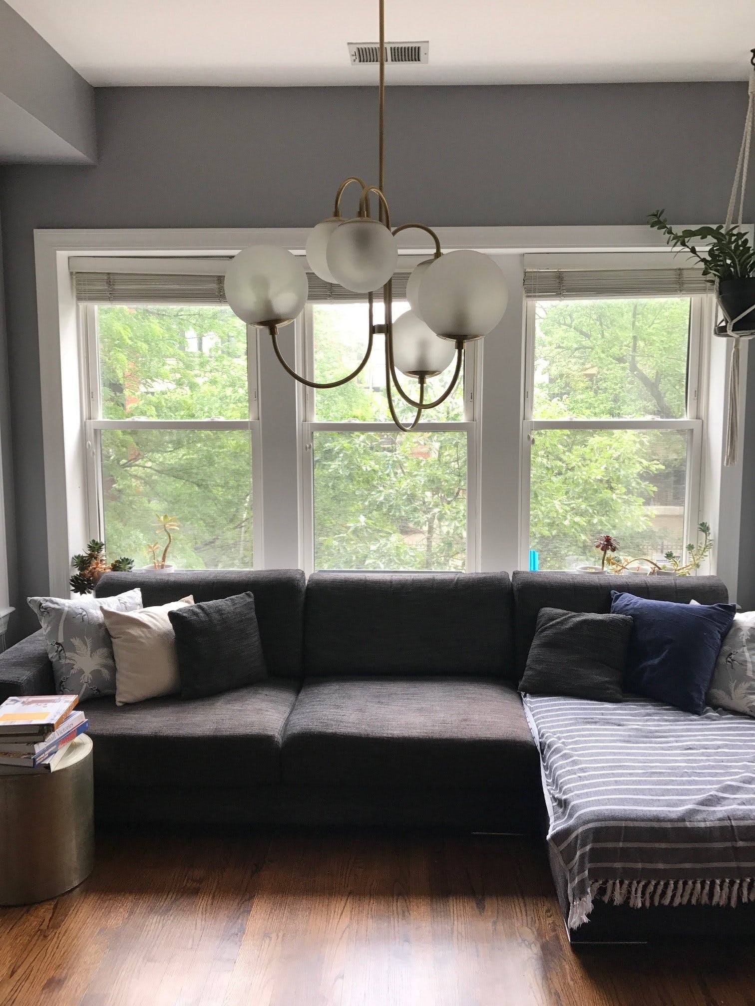 Swan Curve Glass Chandelier