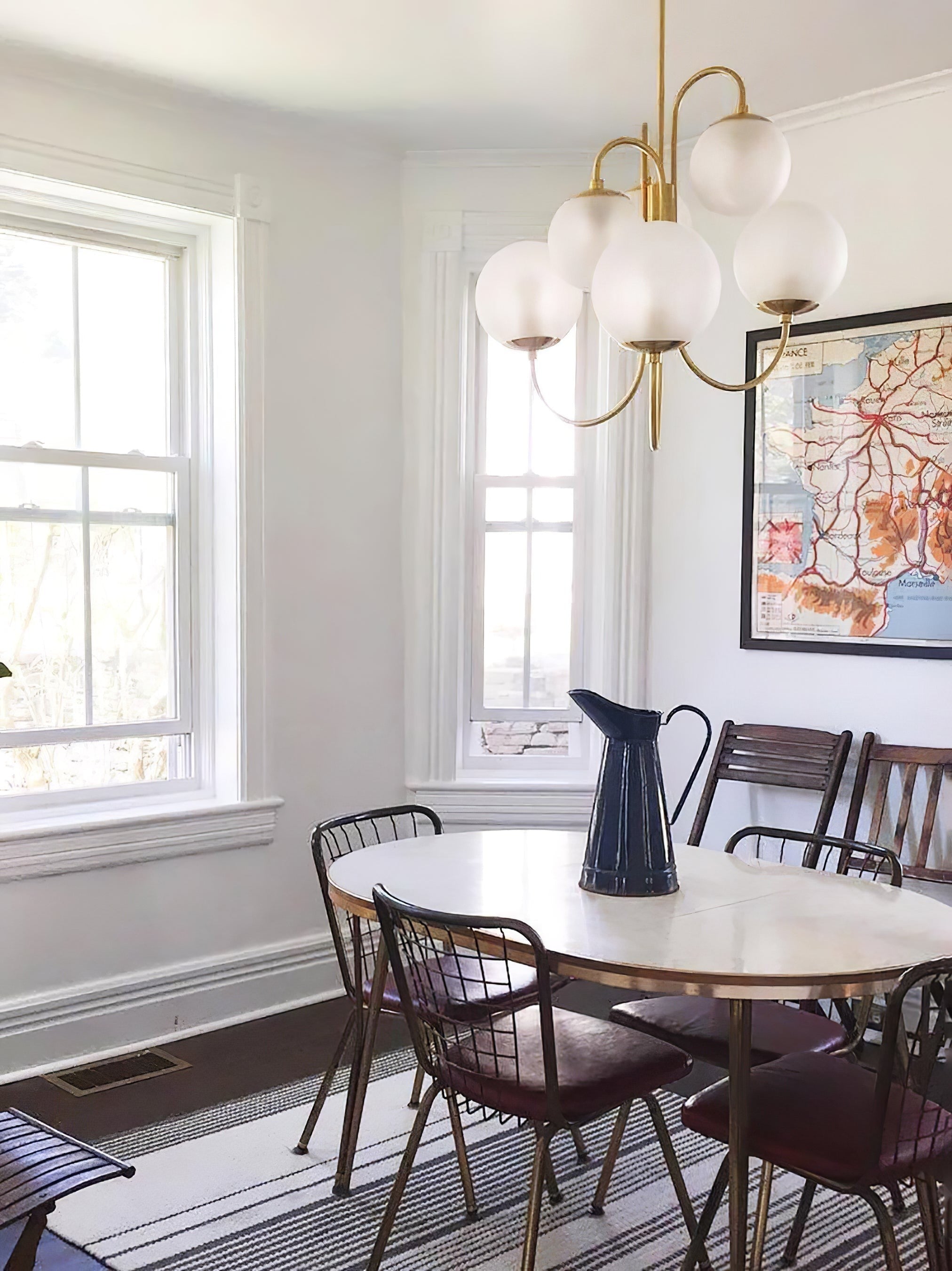 Swan Curve Glass Chandelier