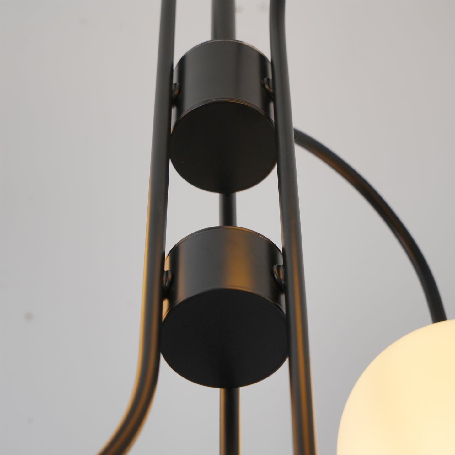 Swan Curve Glass Chandelier
