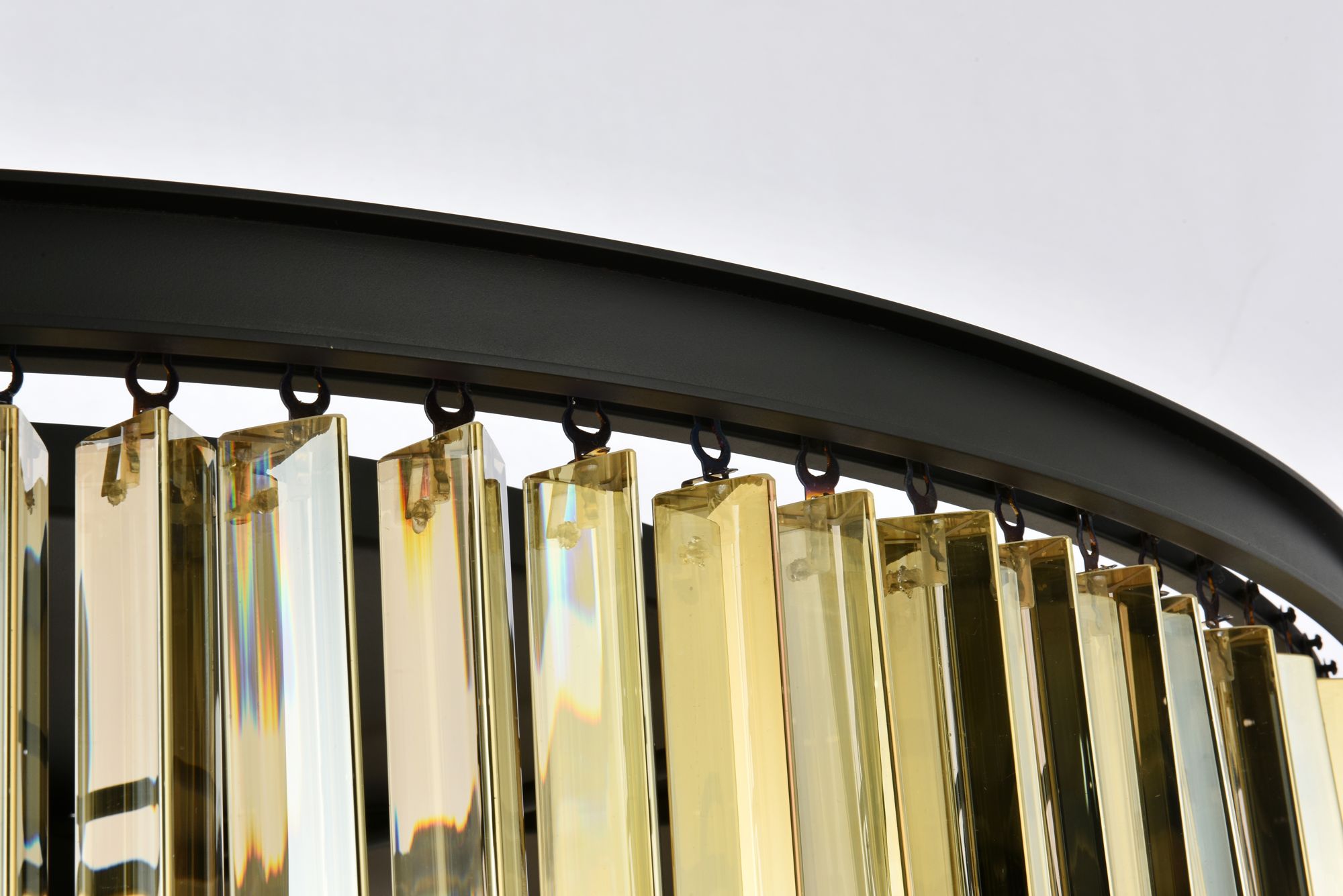 Sydney 10-Light Matte Black Flush Mount Golden