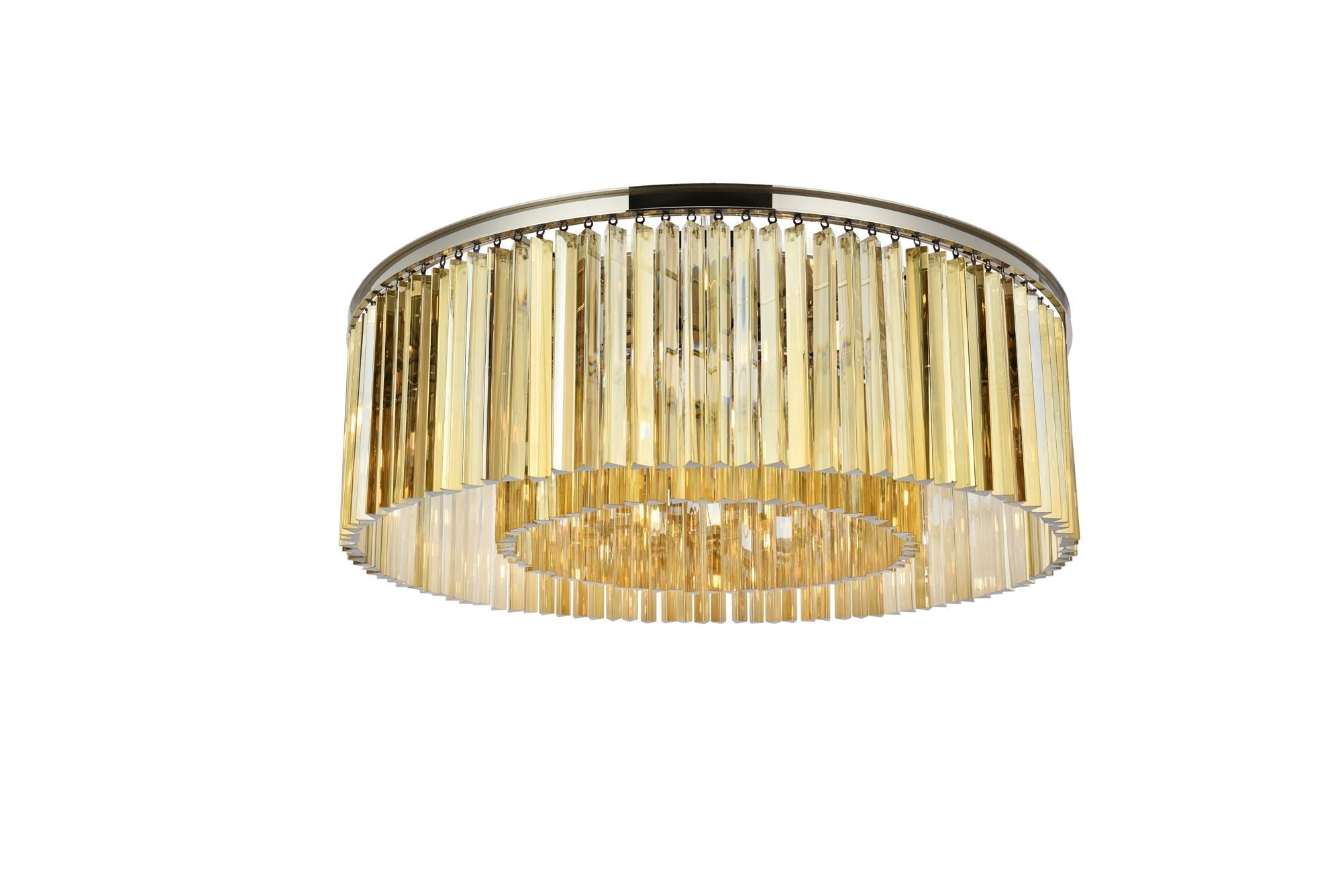Sydney 10-Light Polished Nickel Flush Mount