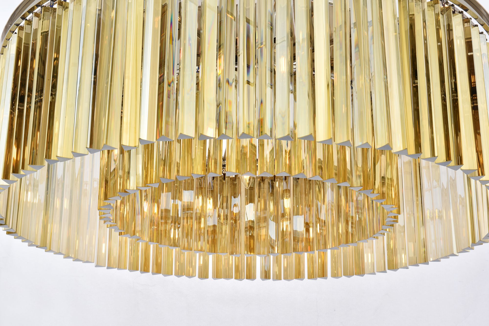 Sydney 10-Light Polished Nickel Flush Mount
