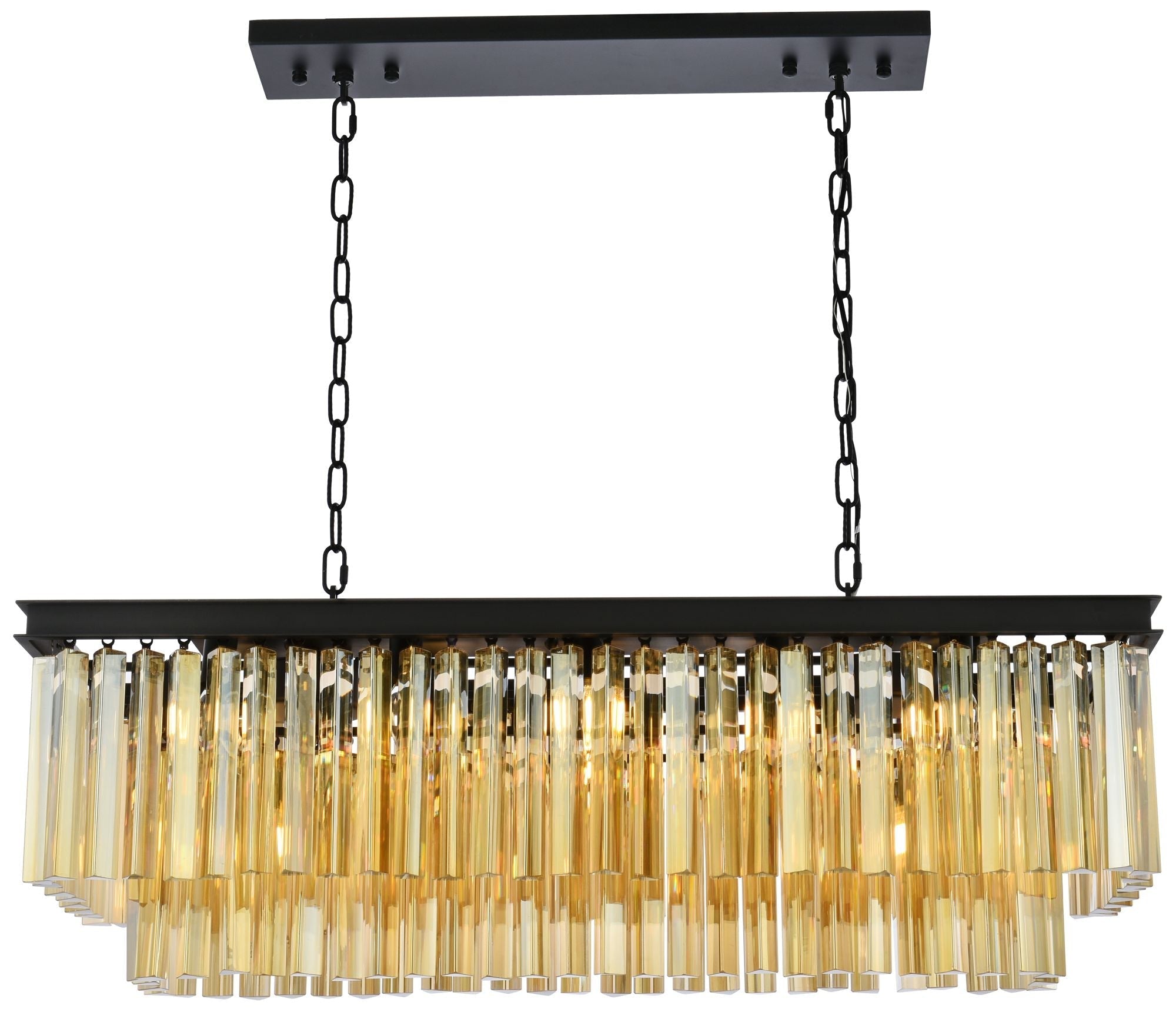 Sydney 12-Light Matte Black Chandelier