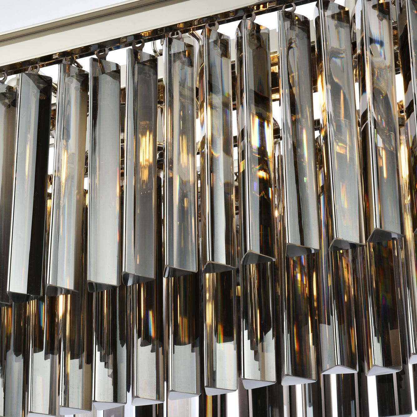 Sydney 40" Wide Polished Nickel 12-Light Linear Pendant