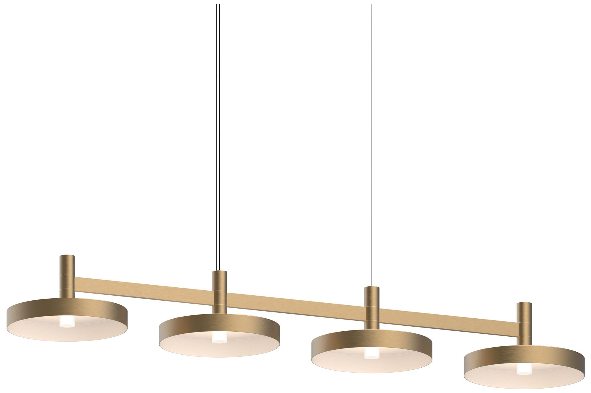 Systema Staccato 4-Light Linear Pendant with Pan Shades