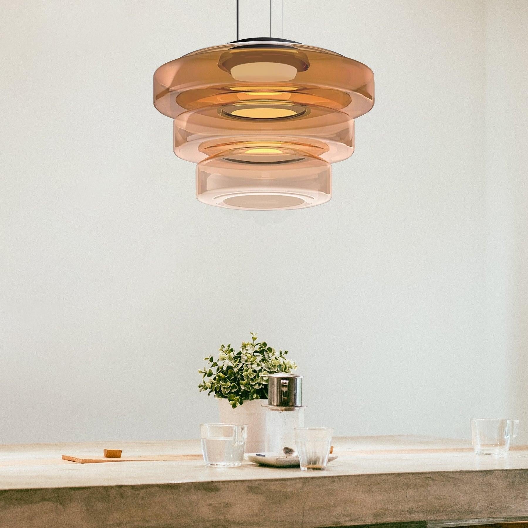 Tiered Aura Pendant Light