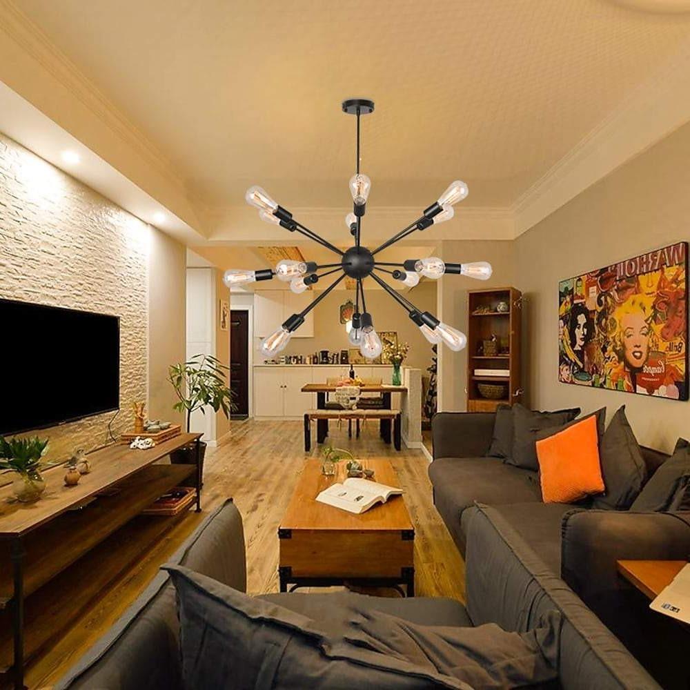 Cluster Sputnik Chandelier Mid-Century Chandelier