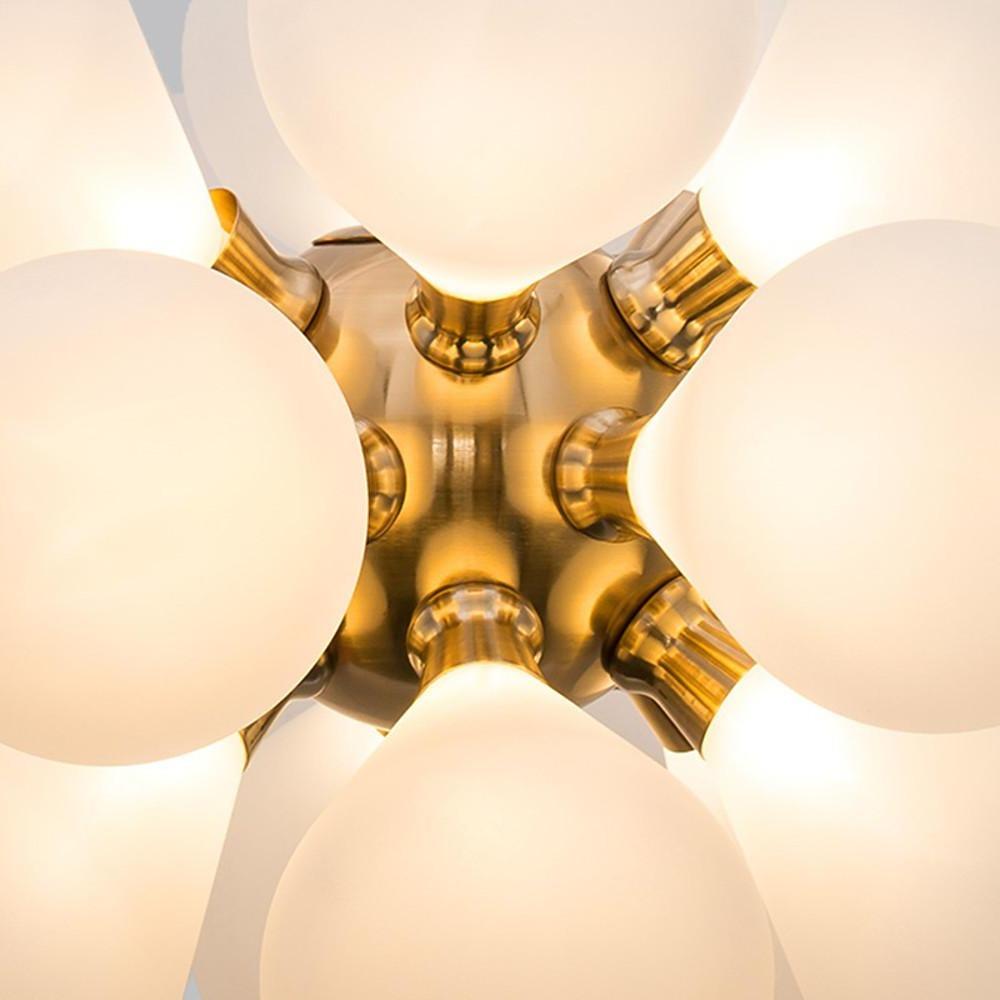 Retro Glass Globe Chandelier Lights Bedroom Chandelier