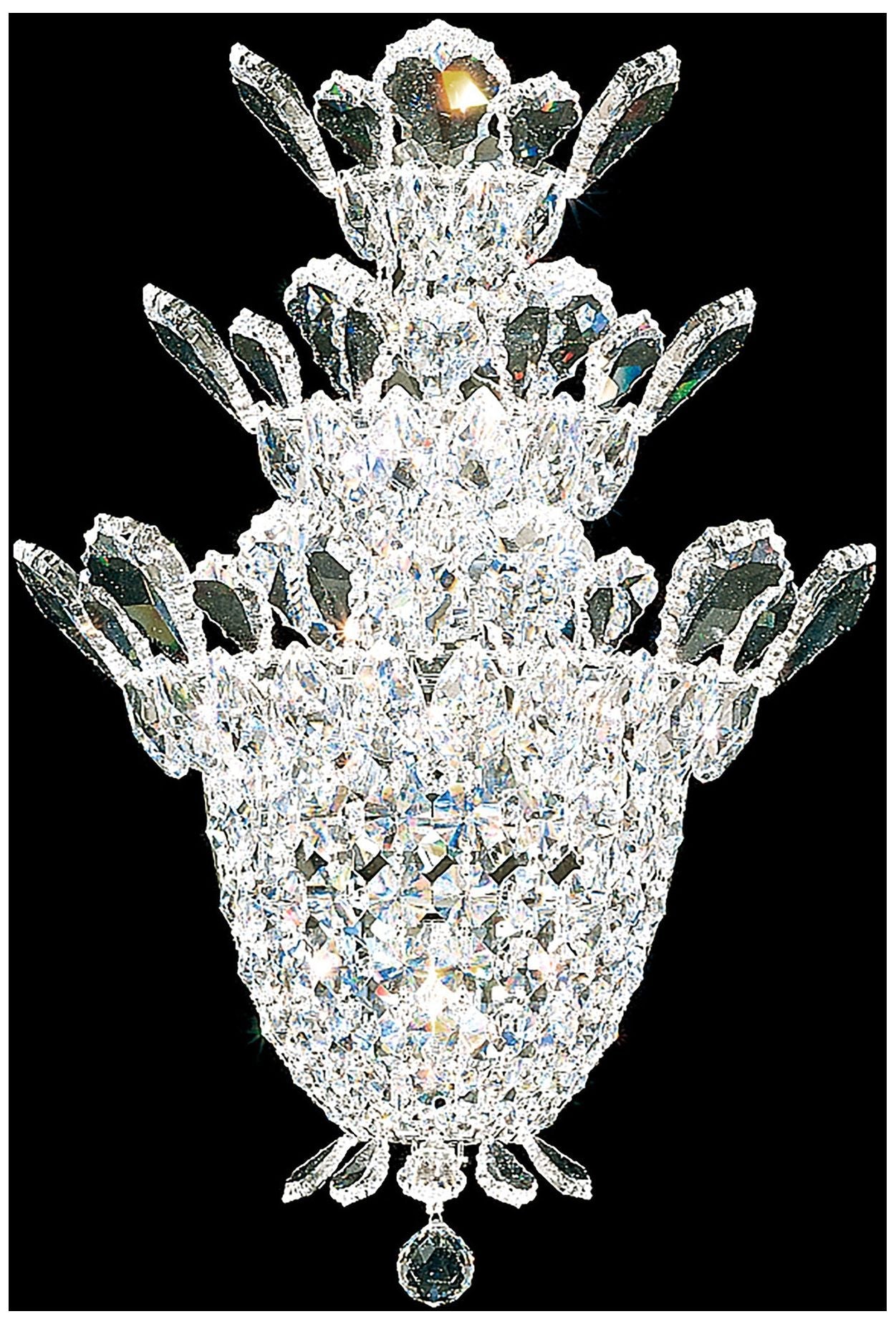 Trilliane 19"H X 4-Light Crystal Wall Chandelier