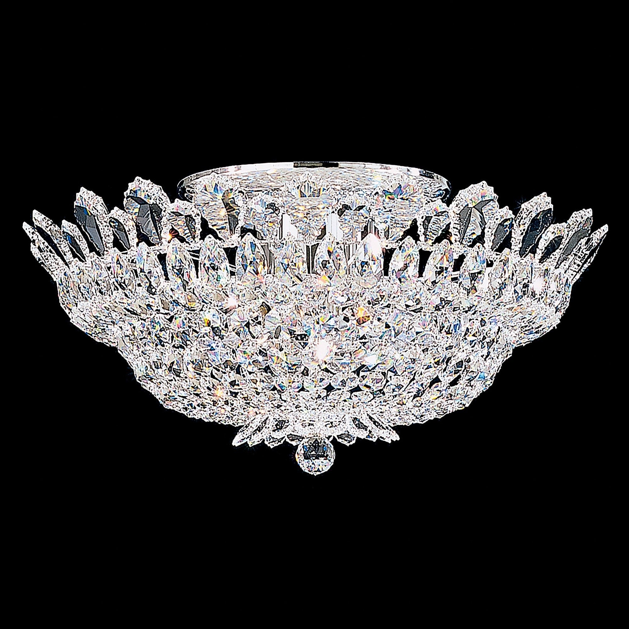 Trilliane 24" Wide Polished Silver Clear Chandelier
