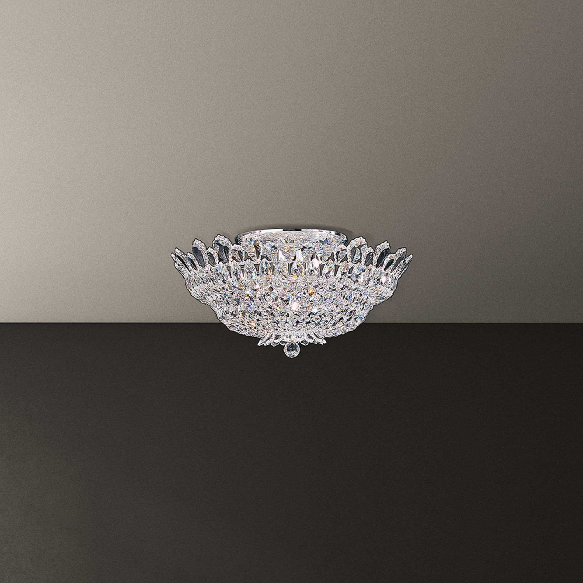 Trilliane 24" Wide Polished Silver Clear Chandelier