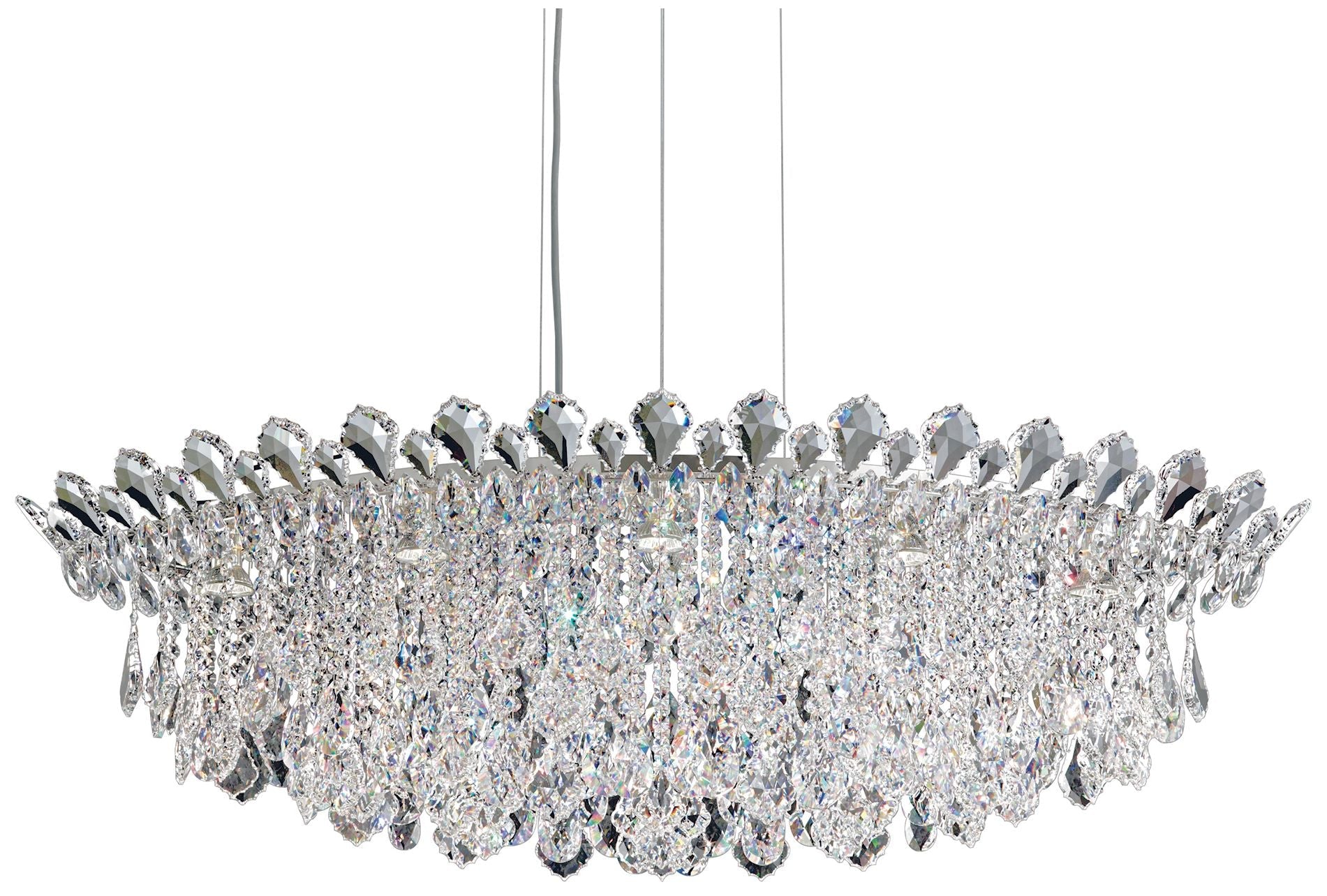 Trilliane Strands 15"H X 45"W 8-Light Crystal Chandelier