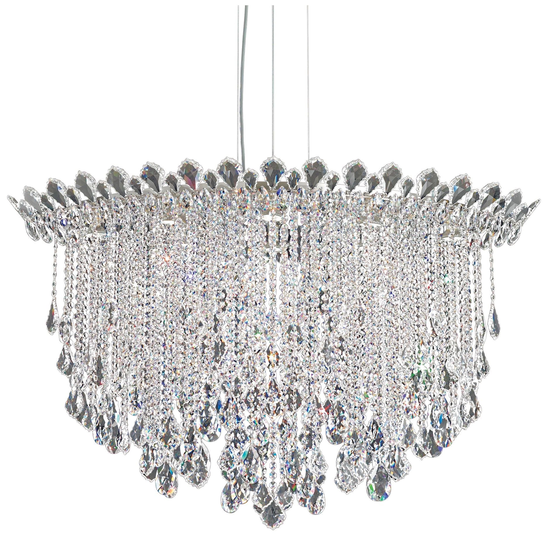 Trilliane Strands 28"H X 45"W 8-Light Crystal Chandelier