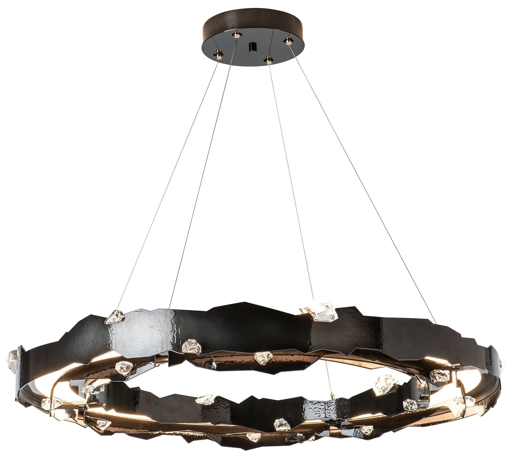 Trove 38.2" Wide Ink LED Circular Chandelier
