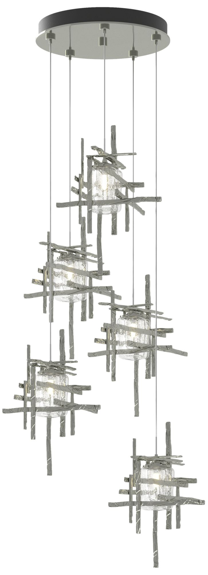 Tura 5-Light Sterling Standard Chandelier