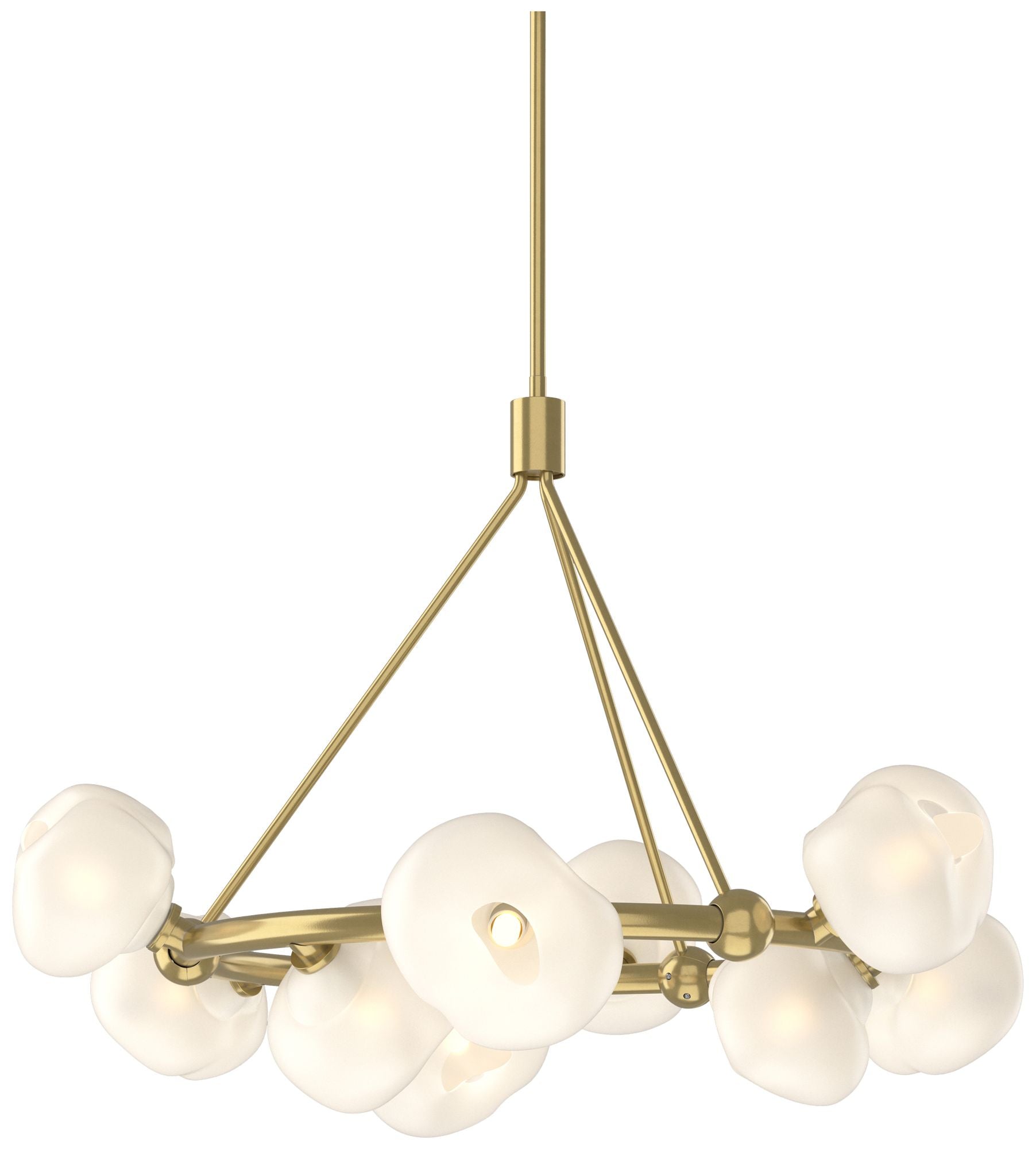brass chandelier shown as a main product image for dining rooms