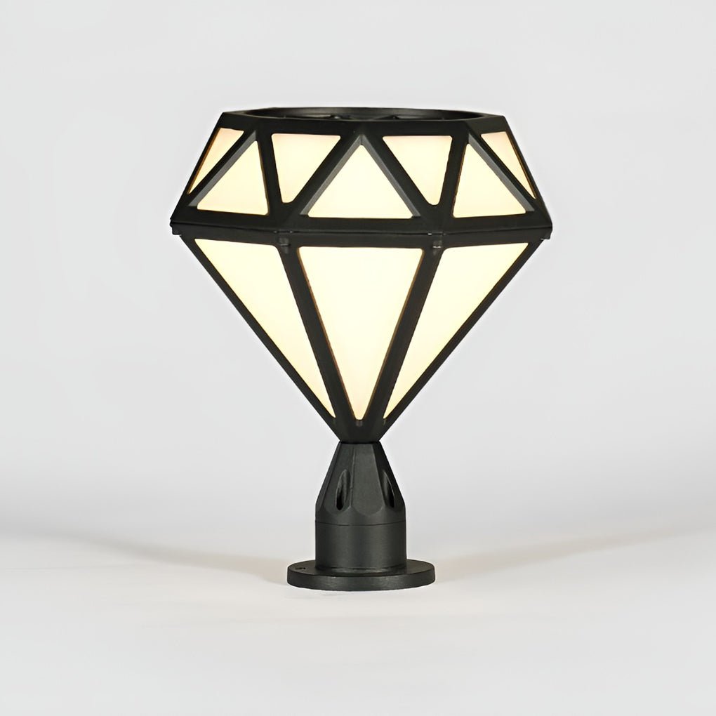 Unique Diamond-shaped LED Post Lights Outdoor Lights
